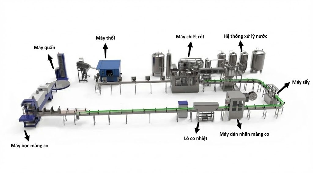 Máy chiết rót công nghiệp